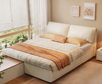 Modern Double Bed-ID:454832084