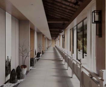 New Chinese Style Corridor-ID:567011127