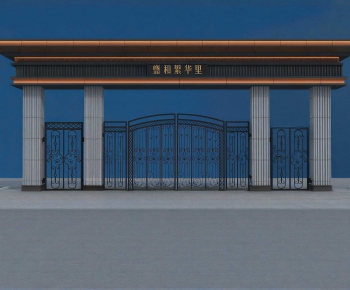 Modern Facade Element-ID:995508916