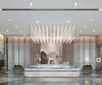 New Chinese Style Lobby Hall-ID:683834089