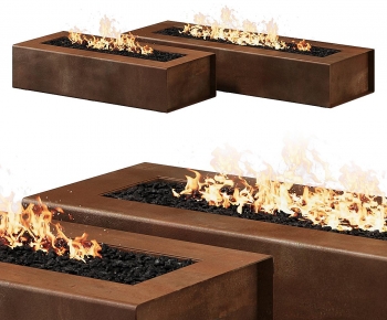 Modern Fireplace-ID:375120641