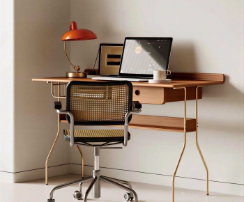 Modern Computer Desk And Chair-ID:556777959
