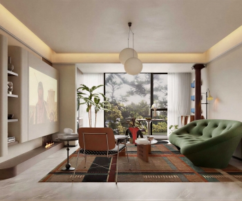 Modern A Living Room-ID:818131923