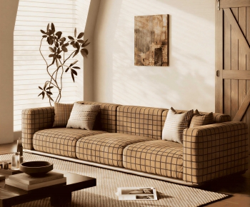 Modern Three-seat Sofa-ID:392923122