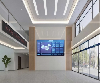Modern Office Reception Desk-ID:789238939