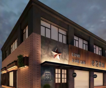 New Chinese Style Facade Element-ID:746632105