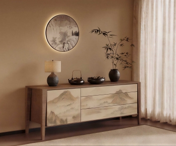 New Chinese Style Side Cabinet-ID:987174035