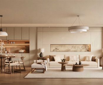 New Chinese Style A Living Room-ID:203284989