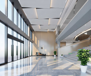 Modern Office Reception Desk-ID:991790069