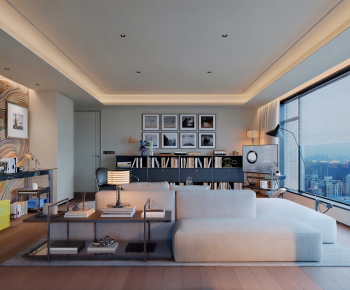 Modern A Living Room-ID:671375998
