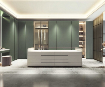 Modern Clothes Storage Area-ID:370907076
