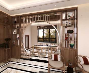 New Chinese Style Tea House-ID:107889291