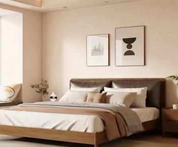 Modern Double Bed-ID:718698982