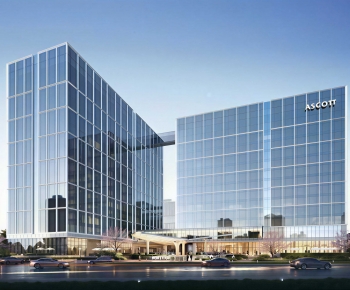 Modern Appearance Of Commercial Building-ID:511929991