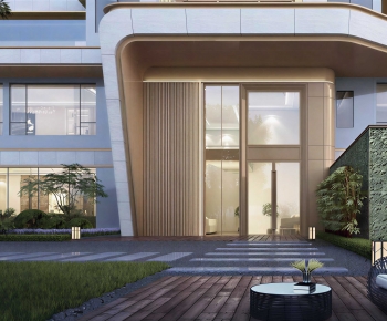 Modern Facade Element-ID:489345071