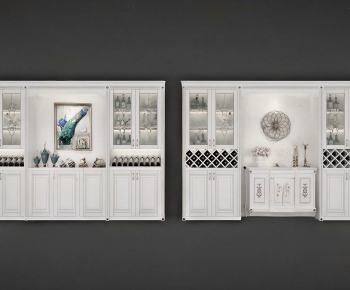Simple European Style Wine Cabinet-ID:443486939