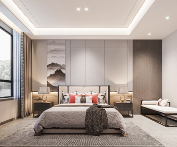 New Chinese Style Bedroom-ID:690668111