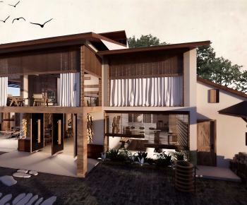 New Chinese Style Building Appearance-ID:523350272