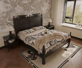 French Style Double Bed-ID:219120989