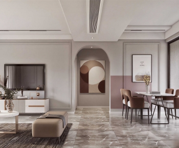 Modern A Living Room-ID:215400939