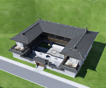 Chinese Style Residential Building-ID:773747928