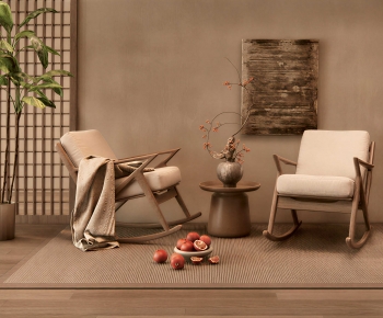 Wabi-sabi Style Lounge Chair-ID:763340012