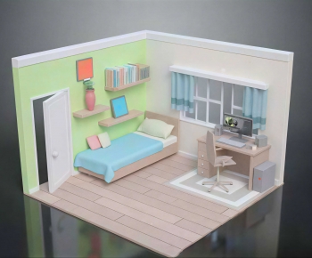 Modern Cartoon House-ID:136025915