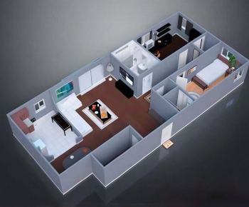 Modern A Bird's-eye View Of Home Decoration-ID:311175114