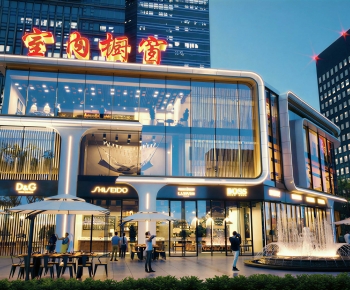 Modern Appearance Of Commercial Building-ID:647420979