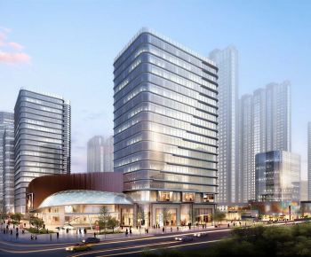 Modern Appearance Of Commercial Building-ID:603161101