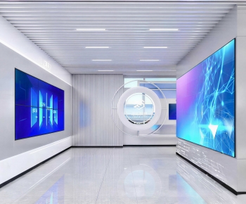 Modern Exhibition Hall-ID:344249969
