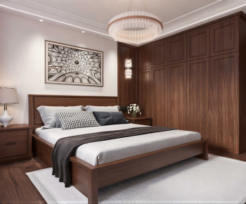 New Chinese Style Bedroom-ID:656394965