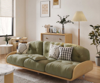 Modern Three-seat Sofa-ID:456577066