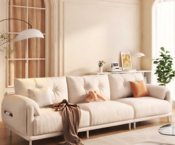 Modern Three-seat Sofa-ID:682888989