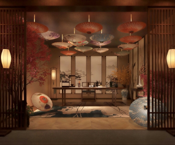 New Chinese Style Teahouse Tea House-ID:267424116