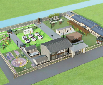 Modern Architectural Bird's-eye View Planning-ID:101474056