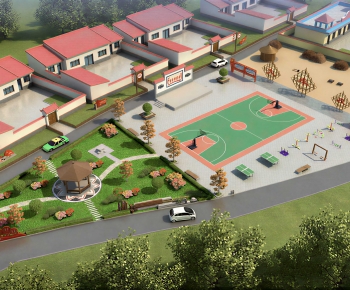 Modern Architectural Bird's-eye View Planning-ID:265918978