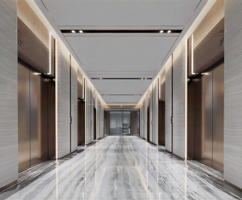 Modern Office Elevator Hall-ID:165359028