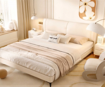 Modern Double Bed-ID:920969966
