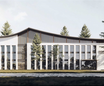 New Chinese Style Appearance Of Commercial Building-ID:413172017