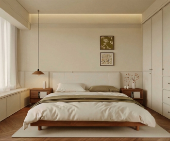 Modern Wabi-sabi Style Bedroom-ID:821564914