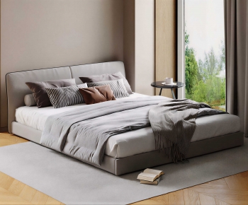 Modern Double Bed-ID:389266975