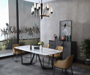Modern Dining Table And Chairs-ID:801880412