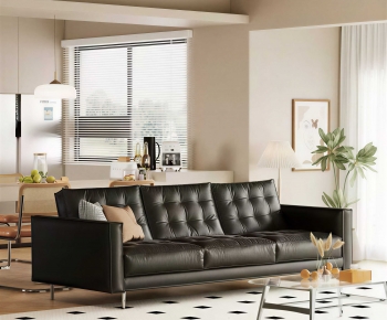 Modern Three-seat Sofa-ID:580327994
