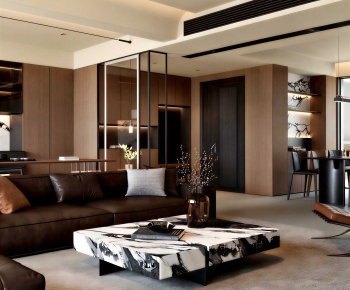 Modern A Living Room-ID:990696913