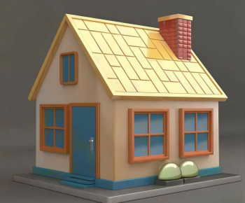 Modern Cartoon House-ID:561594962