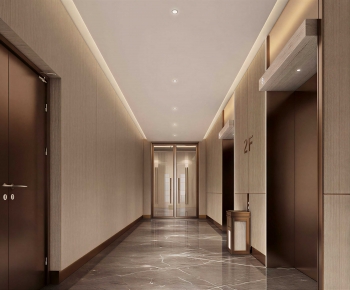 Modern Office Elevator Hall-ID:991319897