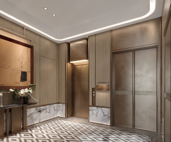 Modern Office Elevator Hall-ID:489213944