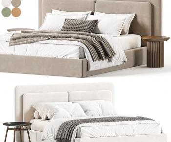 Modern Double Bed-ID:280977012