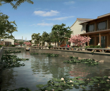 New Chinese Style Appearance Of Commercial Building-ID:731873994